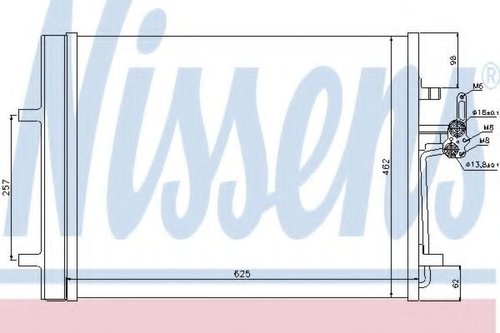 Condensator, climatizare FORD MONDEO IV Turnier (BA7) (2007 - 2016) NISSENS 940044 piesa NOUA