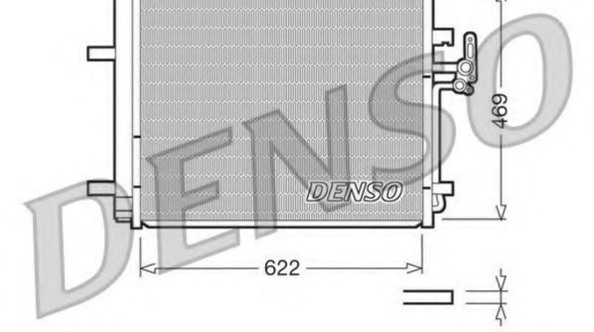 Condensator, climatizare FORD S-MAX (WA6) (2006 - 2016) DENSO DCN10016 piesa NOUA