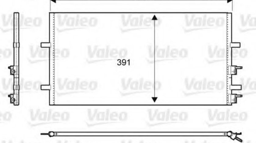 Condensator, climatizare FORD TRANSIT bus (2006 - 2014) VALEO 814087 piesa NOUA