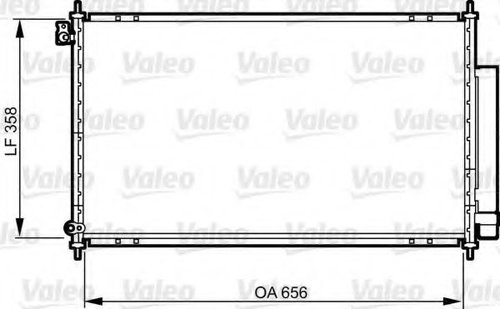 Condensator, climatizare HONDA ACCORD VII (CL) (2003 - 2008) VALEO 814159 piesa NOUA