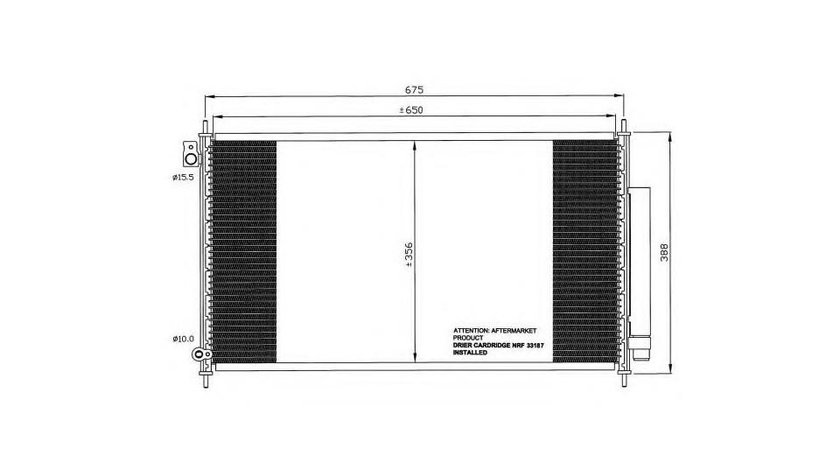 Condensator, climatizare Honda ACCORD VII (CL) 2003-2016 #2 120HO11005