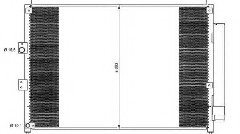 Condensator, climatizare HONDA CIVIC VIII Limuzina (FD, FA) (2005 - 2012) NRF 35865 piesa NOUA