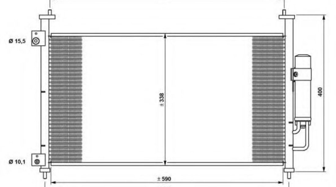 Condensator, climatizare HONDA CIVIC VIII Hatchback (FN, FK) (2005 - 2012) NRF 35763 piesa NOUA