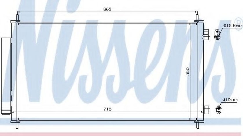 Condensator, climatizare HONDA CR-V III (RE) (2006 - 2012) NISSENS 940163 piesa NOUA