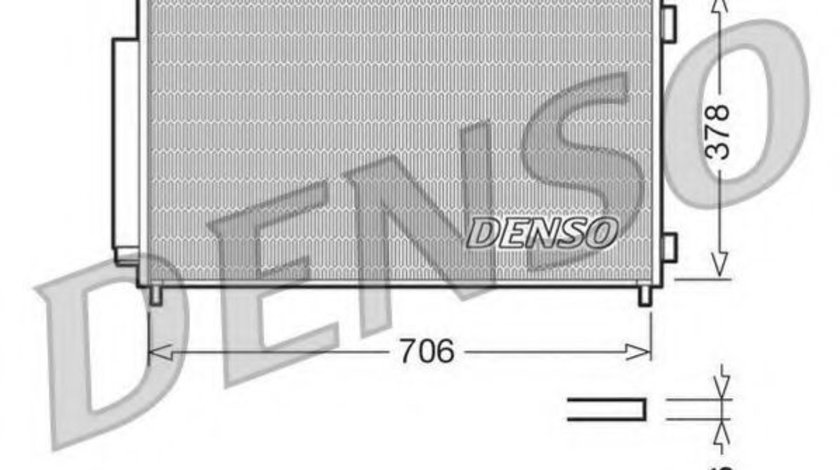 Condensator, climatizare HONDA CR-V III (RE) (2006 - 2012) DENSO DCN40002 piesa NOUA