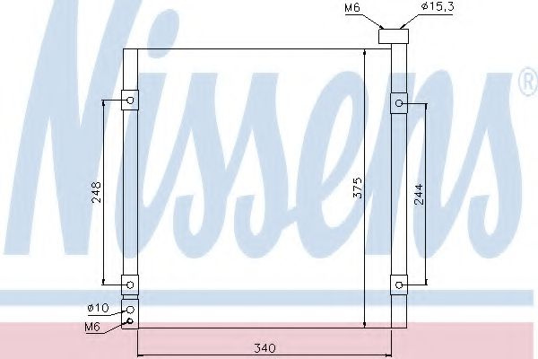Condensator, climatizare HONDA HR-V (GH) (1999 - 2006) NISSENS 94290 piesa NOUA