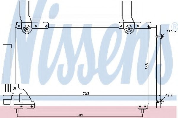 Condensator, climatizare HONDA STREAM (RN) (2001 - 2016) NISSENS 94735 piesa NOUA