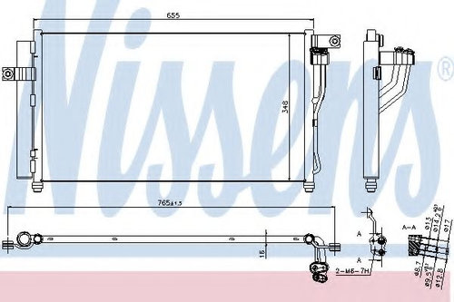 Condensator, climatizare HYUNDAI ACCENT III (MC) (2005 - 2010) NISSENS 940360 piesa NOUA