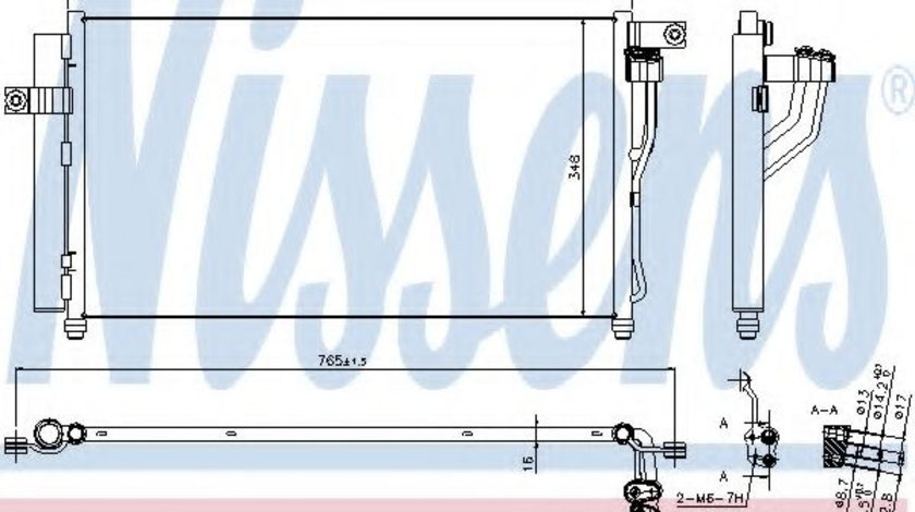 Condensator, climatizare HYUNDAI ACCENT III limuzina (MC) (2005 - 2010) NISSENS 940360 piesa NOUA