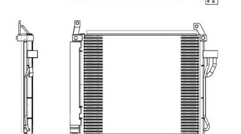 Condensator, climatizare HYUNDAI i10 (PA) (2007 - 2013) NRF 35992 piesa NOUA