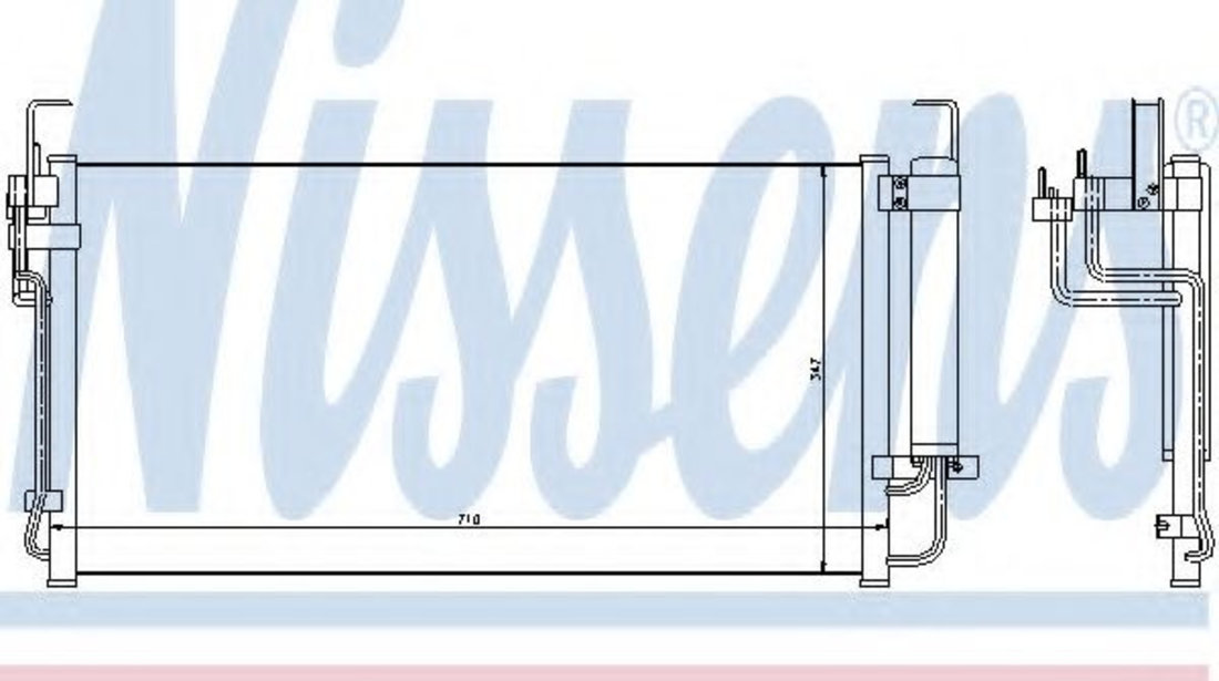 Condensator, climatizare HYUNDAI TRAJET (FO) (2000 - 2008) NISSENS 94449 piesa NOUA