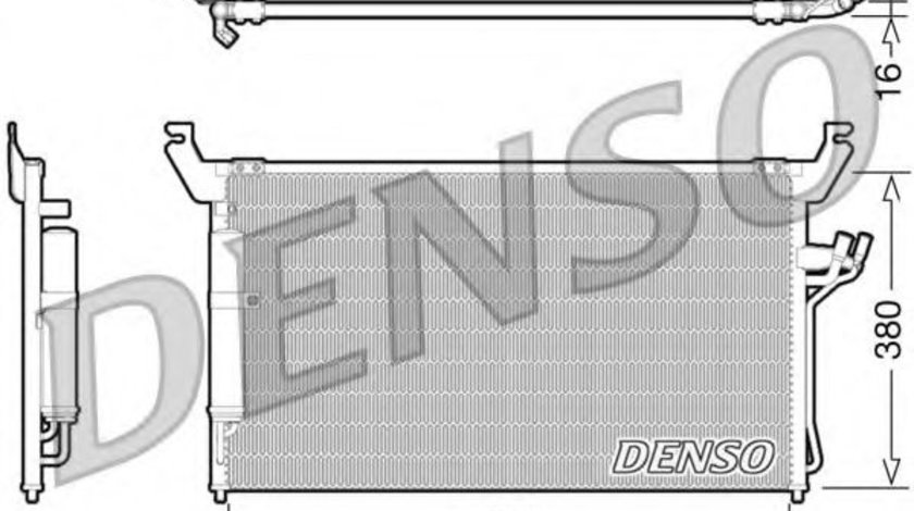 Condensator, climatizare INFINITI FX (2002 - 2008) DENSO DCN46013 piesa NOUA