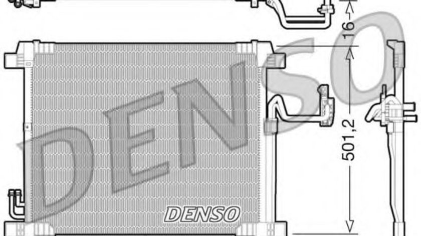 Condensator, climatizare INFINITI FX (2008 - 2016) DENSO DCN46012 piesa NOUA