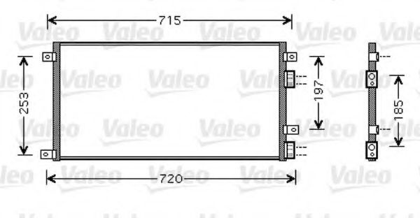 Condensator, climatizare IVECO DAILY III caroserie inchisa/combi (1997 - 2007) VALEO 818037 piesa NOUA
