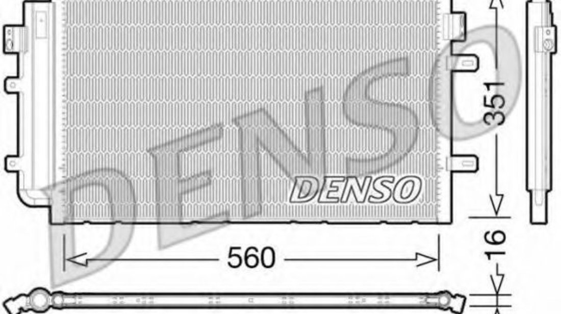 Condensator, climatizare IVECO DAILY V caroserie inchisa/combi (2011 - 2014) DENSO DCN12005 piesa NOUA