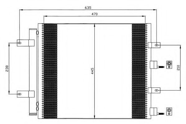 Condensator, climatizare JAGUAR S-TYPE (CCX) (1999 - 2009) NRF 35604 piesa NOUA