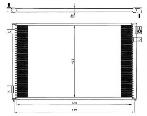 Condensator, climatizare JAGUAR S-TYPE (CCX) (1999 - 2009) NRF 35567 piesa NOUA