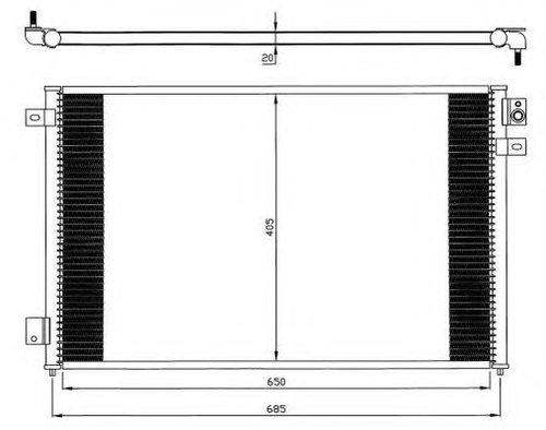 Condensator, climatizare JAGUAR S-TYPE (CCX) (1999 - 2009) NRF 35567 piesa NOUA