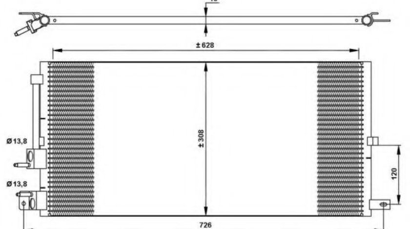 Condensator, climatizare JAGUAR X-TYPE Estate (CF1) (2003 - 2009) NRF 35885 piesa NOUA