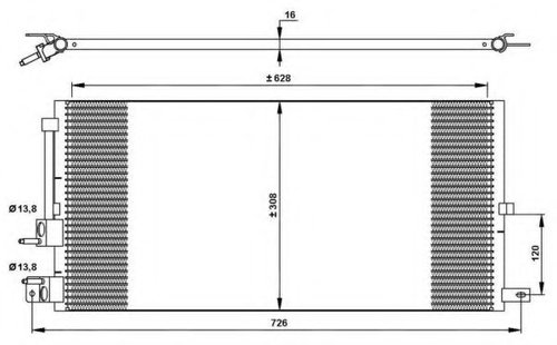Condensator, climatizare JAGUAR X-TYPE Estate (CF1) (2003 - 2009) NRF 35885 piesa NOUA
