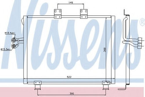 Condensator, climatizare JEEP WRANGLER II (TJ) (1996 - 2008) NISSENS 940017 piesa NOUA