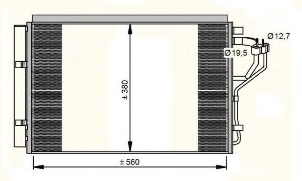 Condensator, climatizare KIA CEED (JD) (2012 - 2016) NRF 35996 piesa NOUA