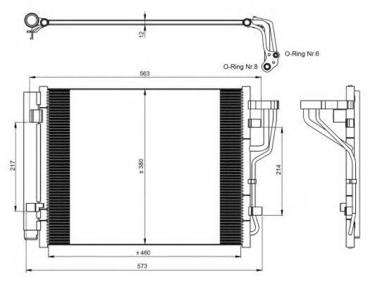 Condensator, climatizare KIA CEED SW (ED) (2007 - 2012) NRF 35986 piesa NOUA