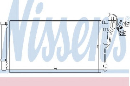 Condensator, climatizare KIA OPTIMA (2010 - 2015) NISSENS 940347 piesa NOUA