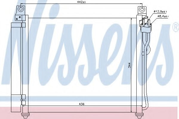 Condensator, climatizare KIA PICANTO (BA) (2004 - 2011) NISSENS 940172 piesa NOUA