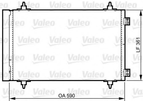 Condensator, climatizare LANCIA PHEDRA (179) (2002 - 2010) VALEO 814366 piesa NOUA