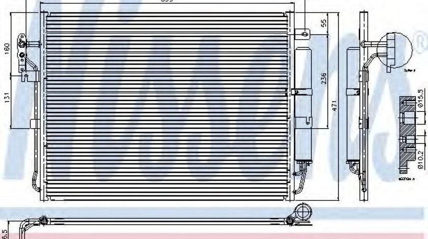 Condensator, climatizare LAND ROVER DISCOVERY IV (LA) (2009 - 2016) NISSENS 94962 piesa NOUA