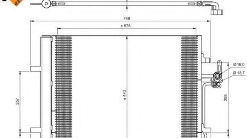 Condensator, climatizare LAND ROVER FREELANDER 2 (LF, FA) (2006 - 2014) NRF 35850 piesa NOUA