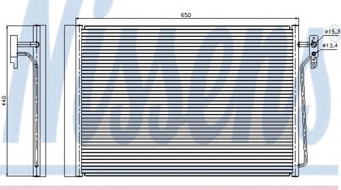 Condensator, climatizare LAND ROVER RANGE ROVER III (LM) (2002 - 2012) NISSENS 940045 piesa NOUA