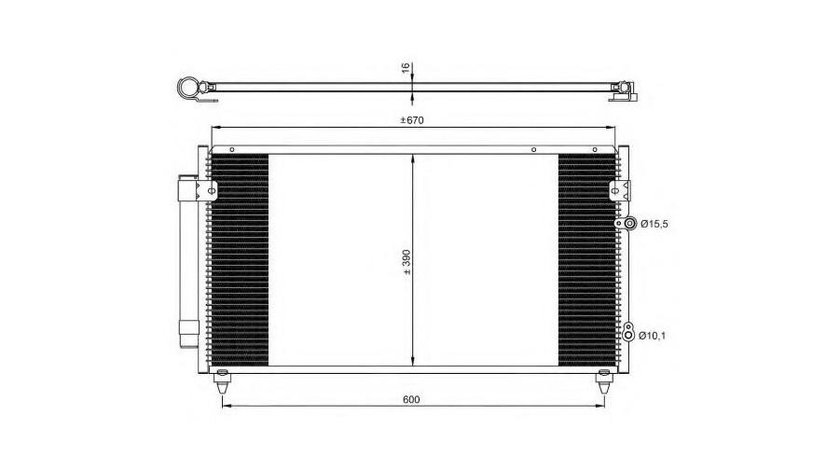 Condensator, climatizare Lexus GS (UZS161, JZS160) 1997-2005 #2 08153045