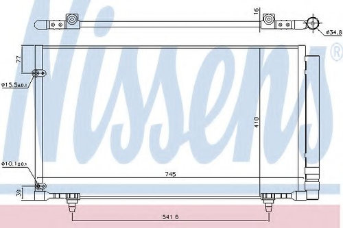 Condensator, climatizare LEXUS RX (GGL1, GYL1, AGL1) (2008 - 2015) NISSENS 940671 piesa NOUA