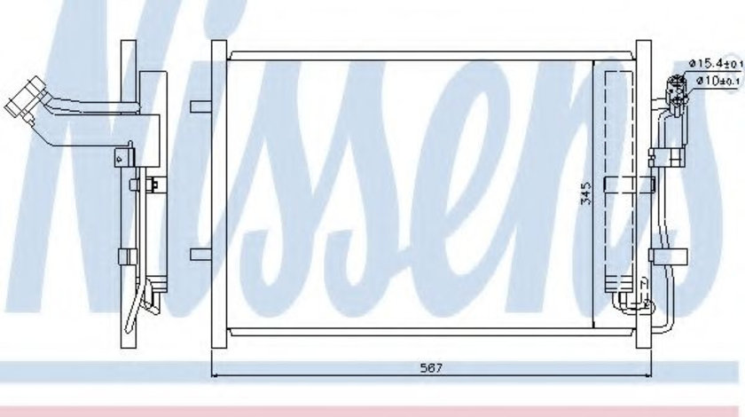 Condensator, climatizare MAZDA 5 (CW) (2010 - 2016) NISSENS 940148 piesa NOUA