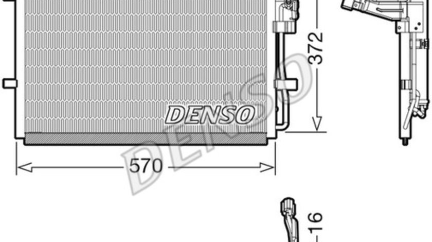 Condensator, climatizare MAZDA 5 (CW) DENSO DCN44016