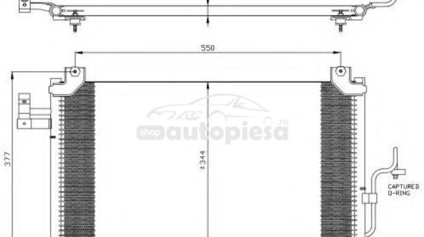 Condensator, climatizare MAZDA PREMACY (CP) (1999 - 2005) ITN 01-5159MZ piesa NOUA