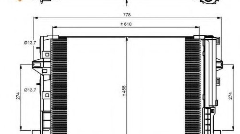 Condensator, climatizare MERCEDES B-CLASS (W246, W242) (2011 - 2016) NRF 350081 piesa NOUA