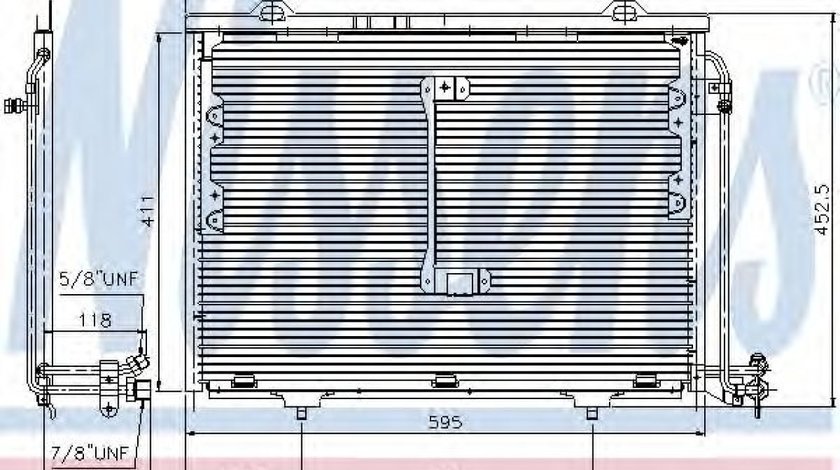 Condensator, climatizare MERCEDES C-CLASS Combi (S202) (1996 - 2001) NISSENS 94284 piesa NOUA