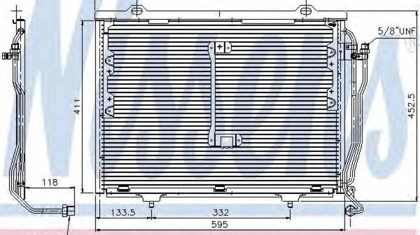 Condensator, climatizare MERCEDES C-CLASS Combi (S202) (1996 - 2001) NISSENS 94426 piesa NOUA