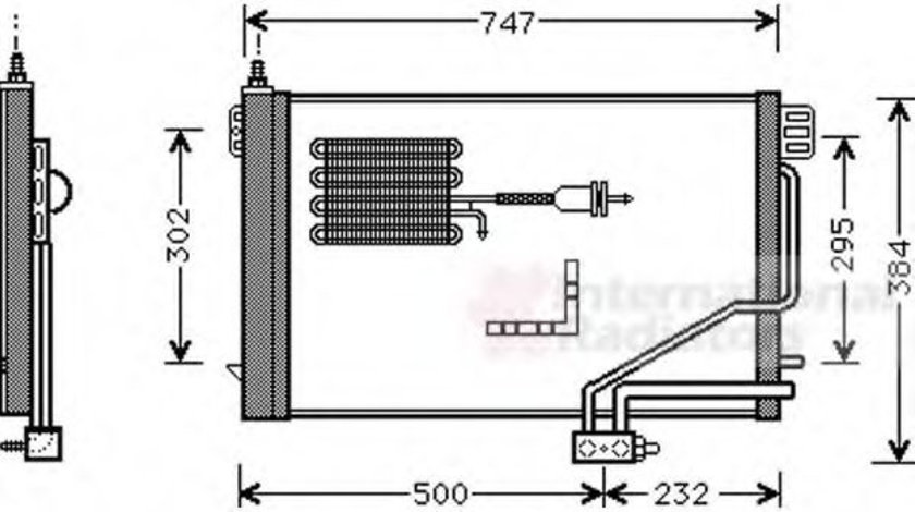 Condensator, climatizare MERCEDES C-CLASS T-Model (S203) (2001 - 2007) VAN WEZEL 30005298 piesa NOUA