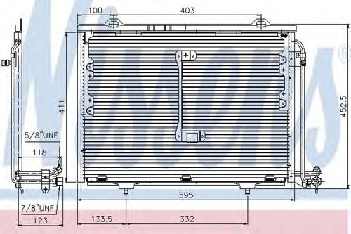 Condensator, climatizare MERCEDES C-CLASS (W202) (1993 - 2000) NISSENS 94284 piesa NOUA