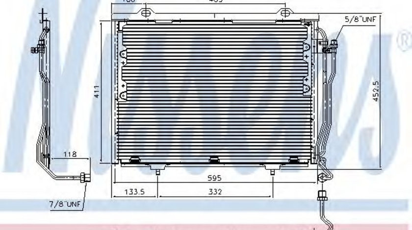 Condensator, climatizare MERCEDES C-CLASS (W202) (1993 - 2000) NISSENS 94376 piesa NOUA