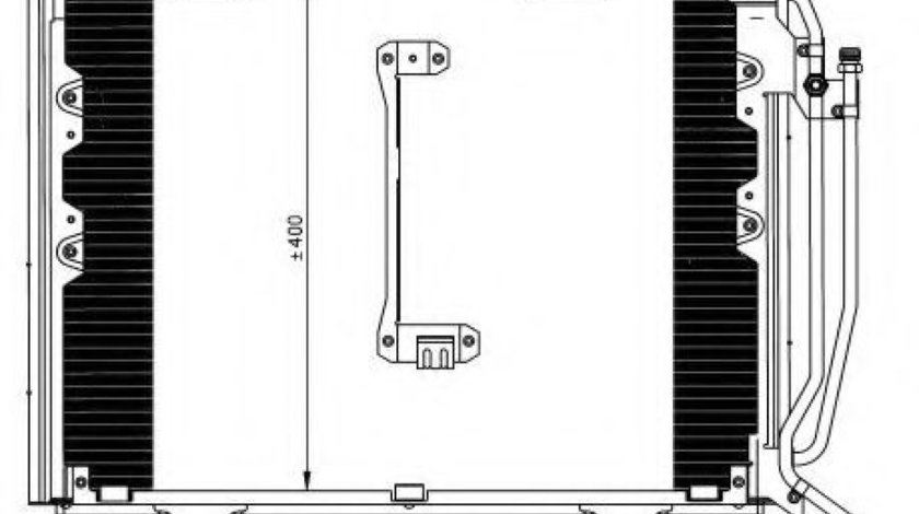 Condensator, climatizare MERCEDES C-CLASS (W202) (1993 - 2000) NRF 35215 piesa NOUA