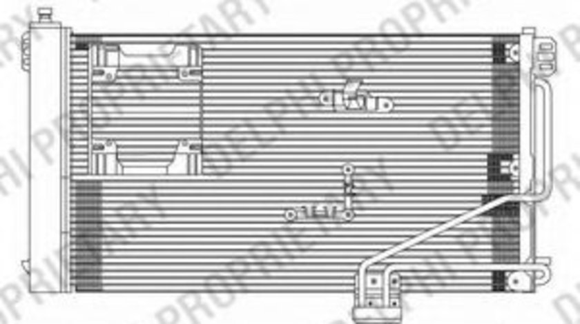 Condensator, climatizare MERCEDES C-CLASS (W203) (2000 - 2007) DELPHI TSP0225610 piesa NOUA