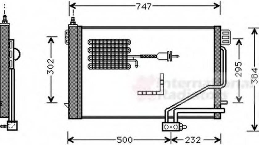 Condensator, climatizare MERCEDES C-CLASS (W203) (2000 - 2007) VAN WEZEL 30005298 piesa NOUA