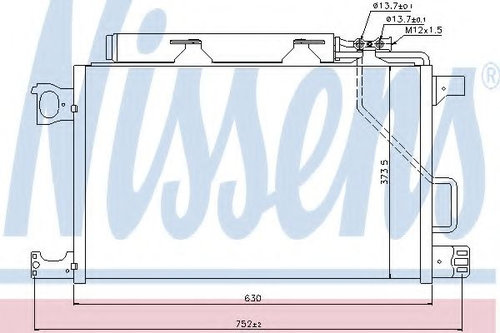Condensator, climatizare MERCEDES C-CLASS (W203) (2000 - 2007) NISSENS 94794 piesa NOUA