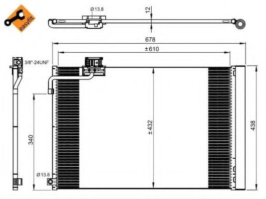 Condensator, climatizare MERCEDES CLS (C218) (2011 - 2016) NRF 350214 piesa NOUA