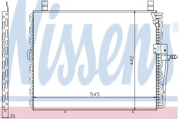 Condensator, climatizare MERCEDES E-CLASS Combi (S124) (1993 - 1996) NISSENS 94176 piesa NOUA